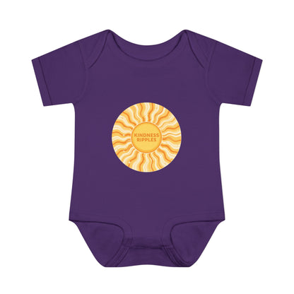 Sunshine Infant Bodysuit - "Mindfulness Ripple" Design for Newborns