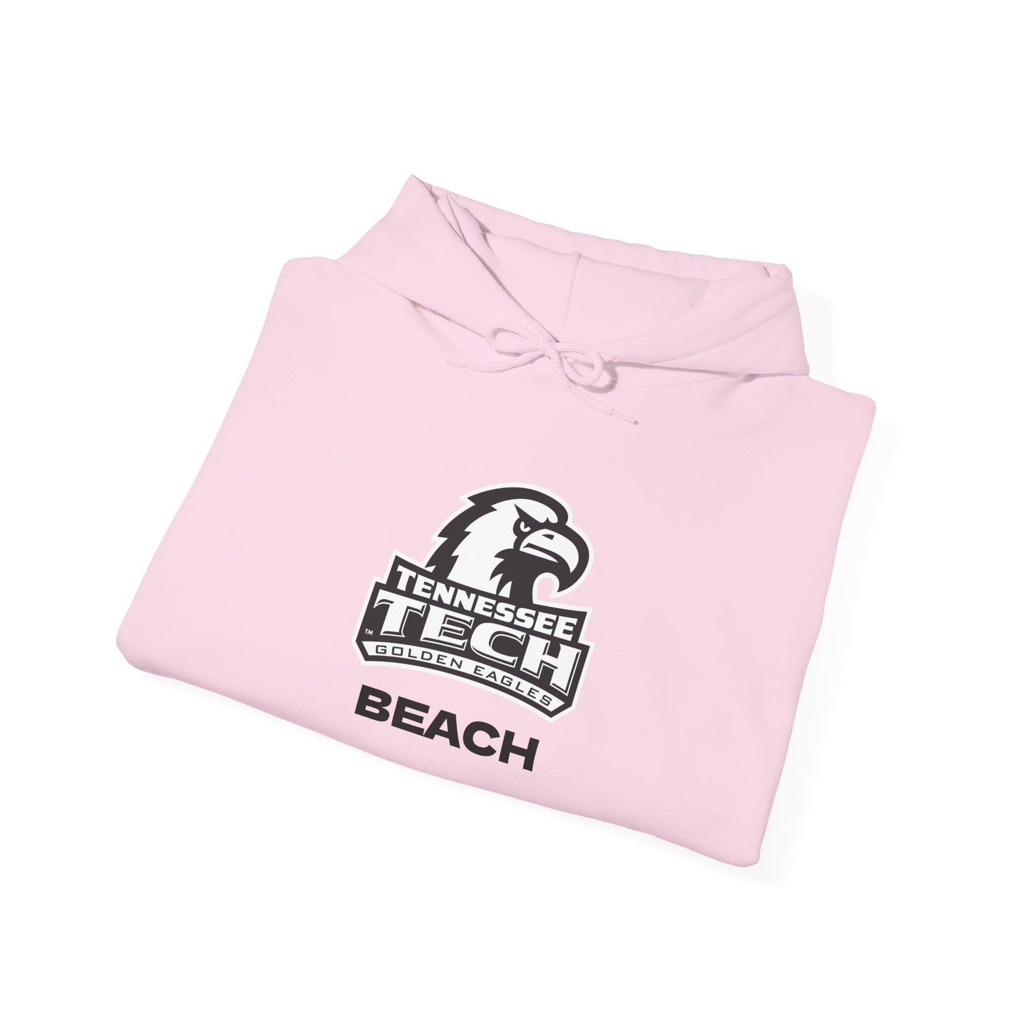 TN Tech Beach Eagle Hoodie — Retro Athletic Logo Pullover