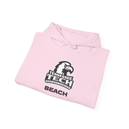 TN Tech Beach Eagle Hoodie — Retro Athletic Logo Pullover