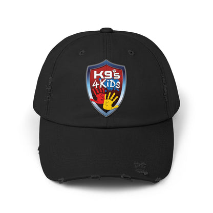 K9s4KIDs Distressed Cap — Funding Safety for Children Logo Hat