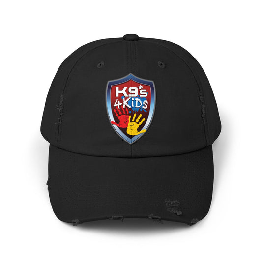 K9s4KIDs Distressed Cap — Funding Safety for Children Logo Hat