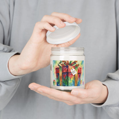 Festive Scented Soy Candle - 9oz Gift-Ready Design