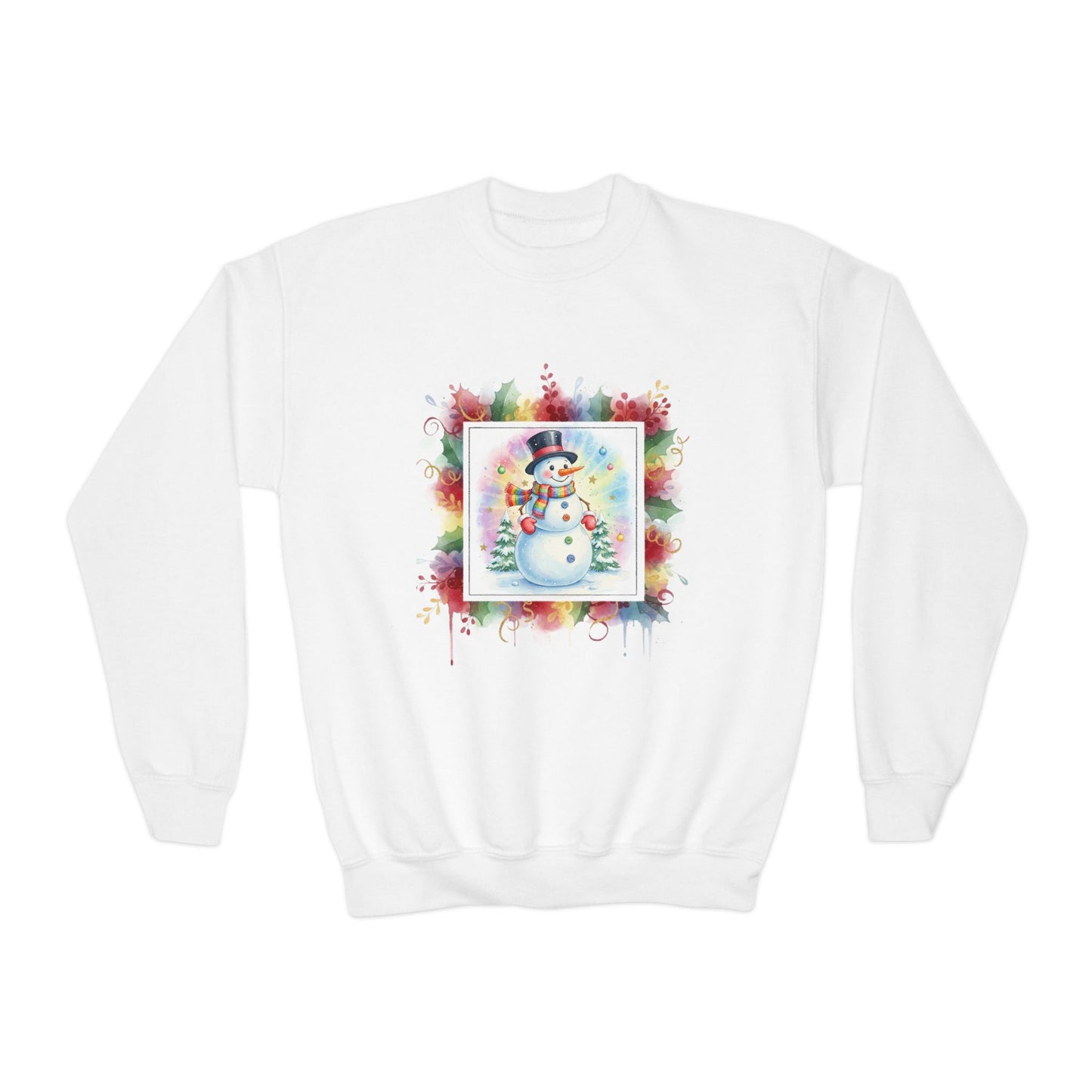 Snowman Youth Crewneck Sweatshirt - Cozy Holiday Apparel