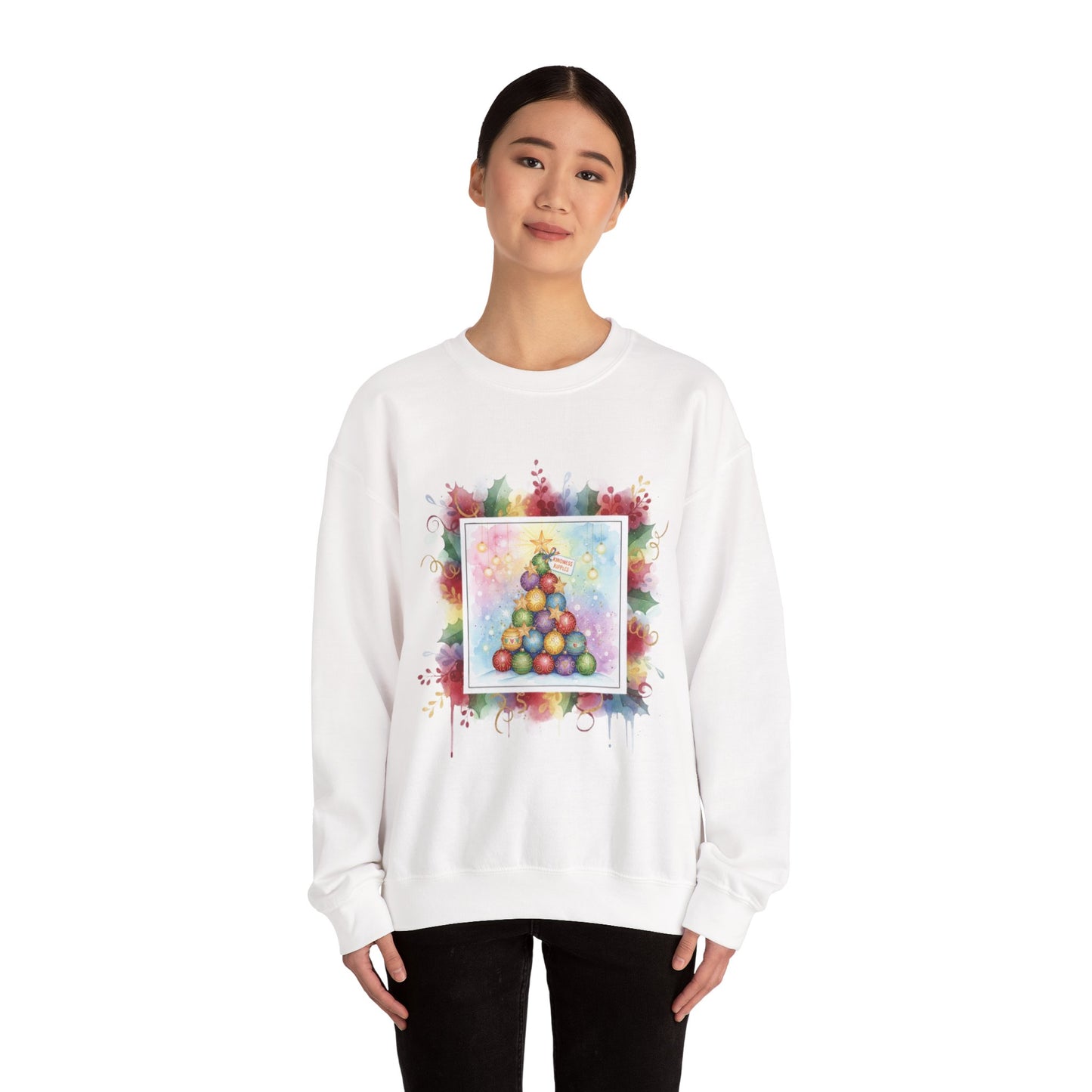 “Festive Ornaments” Unisex Crewneck Sweatshirt - Cozy Holiday Vibes
