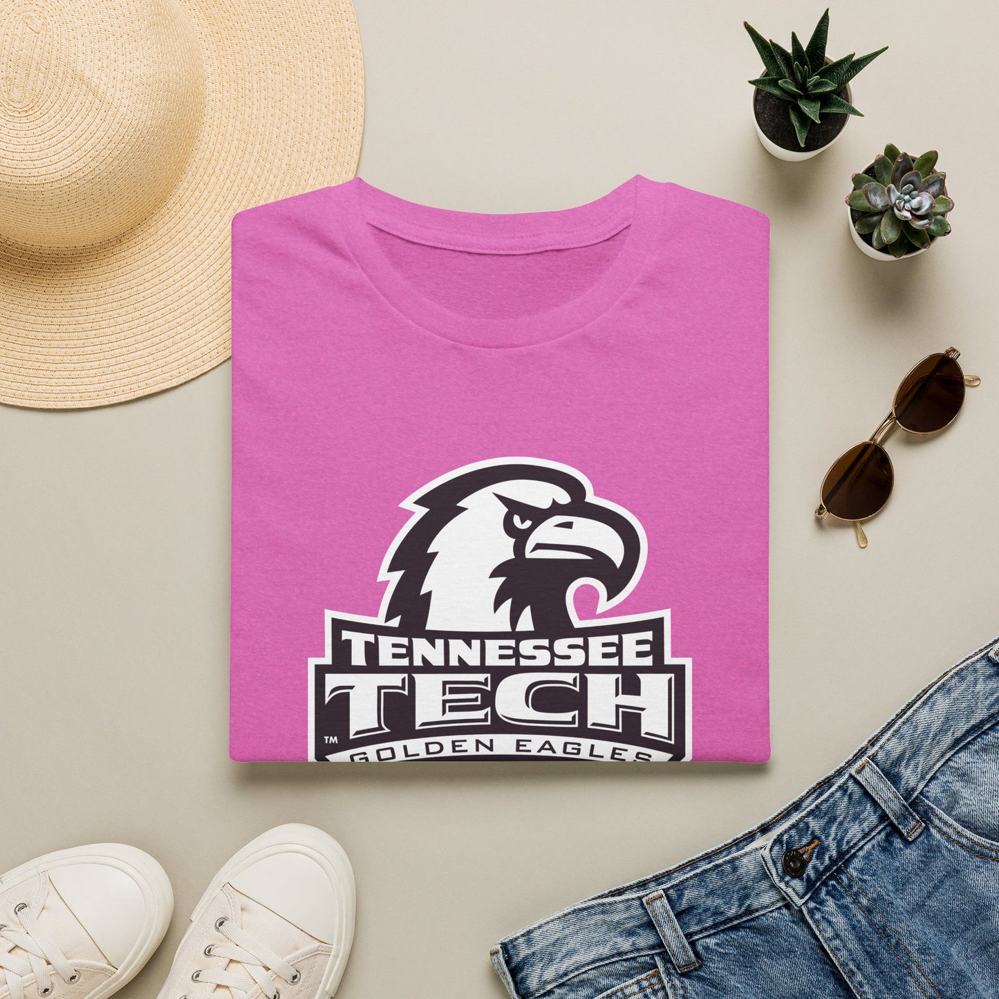 Tennessee Tech Golden Eagles Pink Out T-Shirt — College Logo Tee