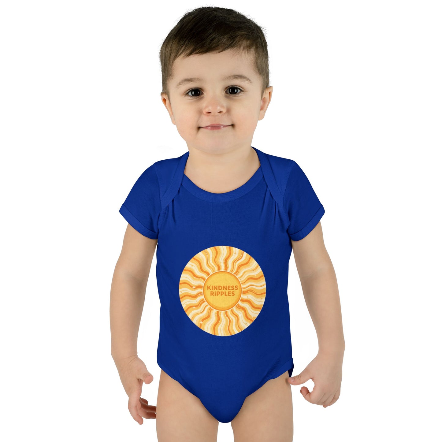 Sunshine Infant Bodysuit - "Mindfulness Ripple" Design for Newborns