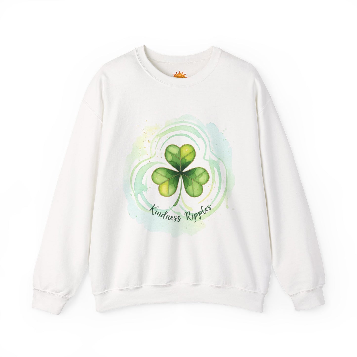 Kindness Ripples Crewneck Sweatshirt - Unisex St. Patrick's Day Apparel - Shamrock - Green - Trinity