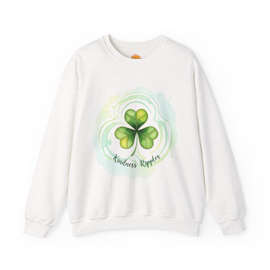 Kindness Ripples Crewneck Sweatshirt - Unisex St. Patrick's Day Apparel - Shamrock - Green - Trinity