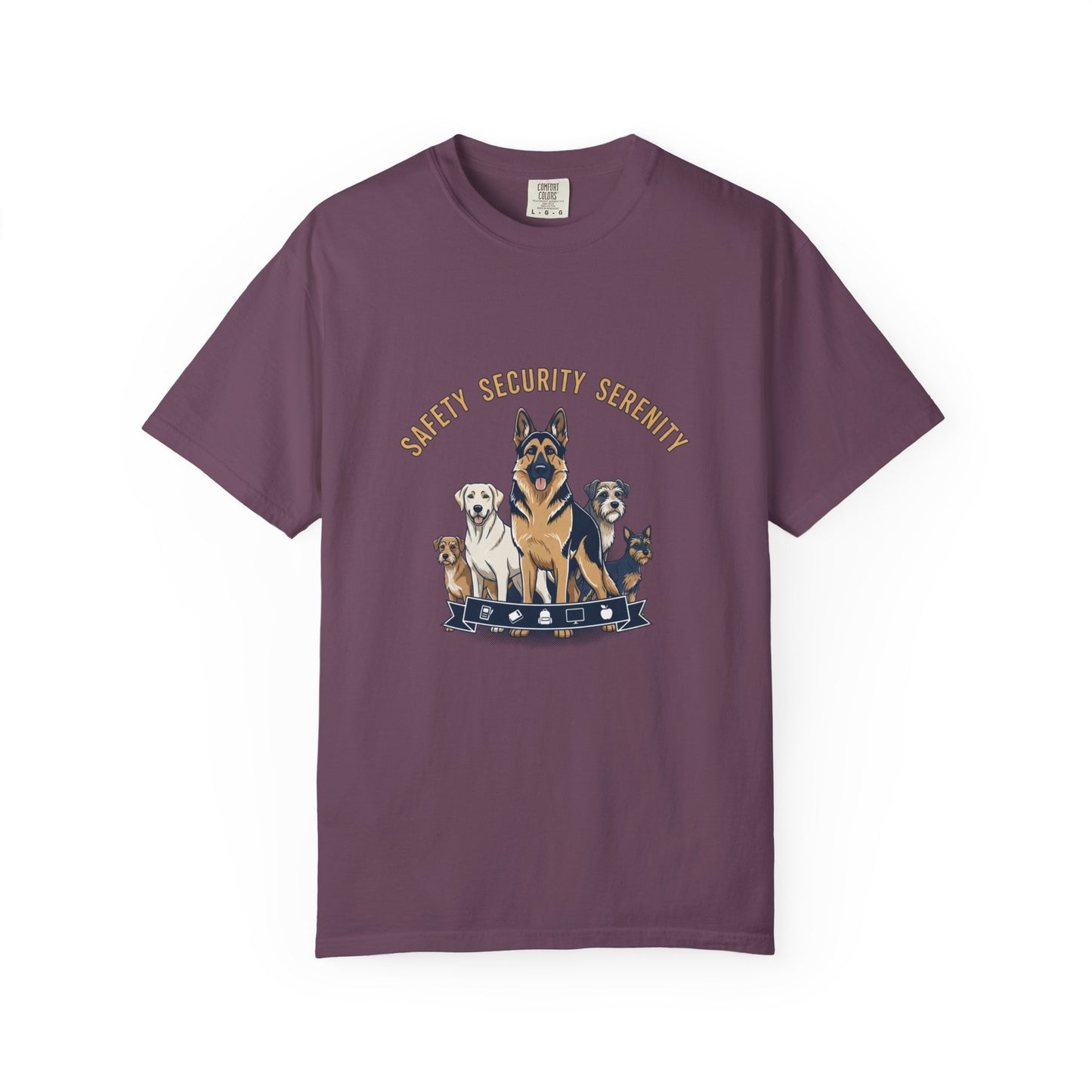 Safety Security Serenity T-Shirt — Dog Pack Graphic Tee