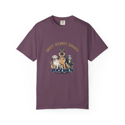 Safety Security Serenity T-Shirt — Dog Pack Graphic Tee