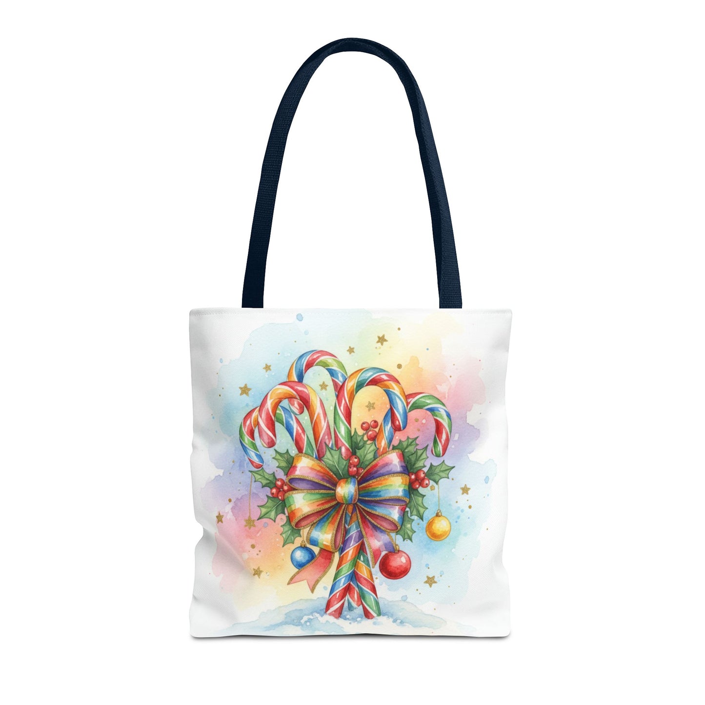 Festive Candy Cane Tote Bag