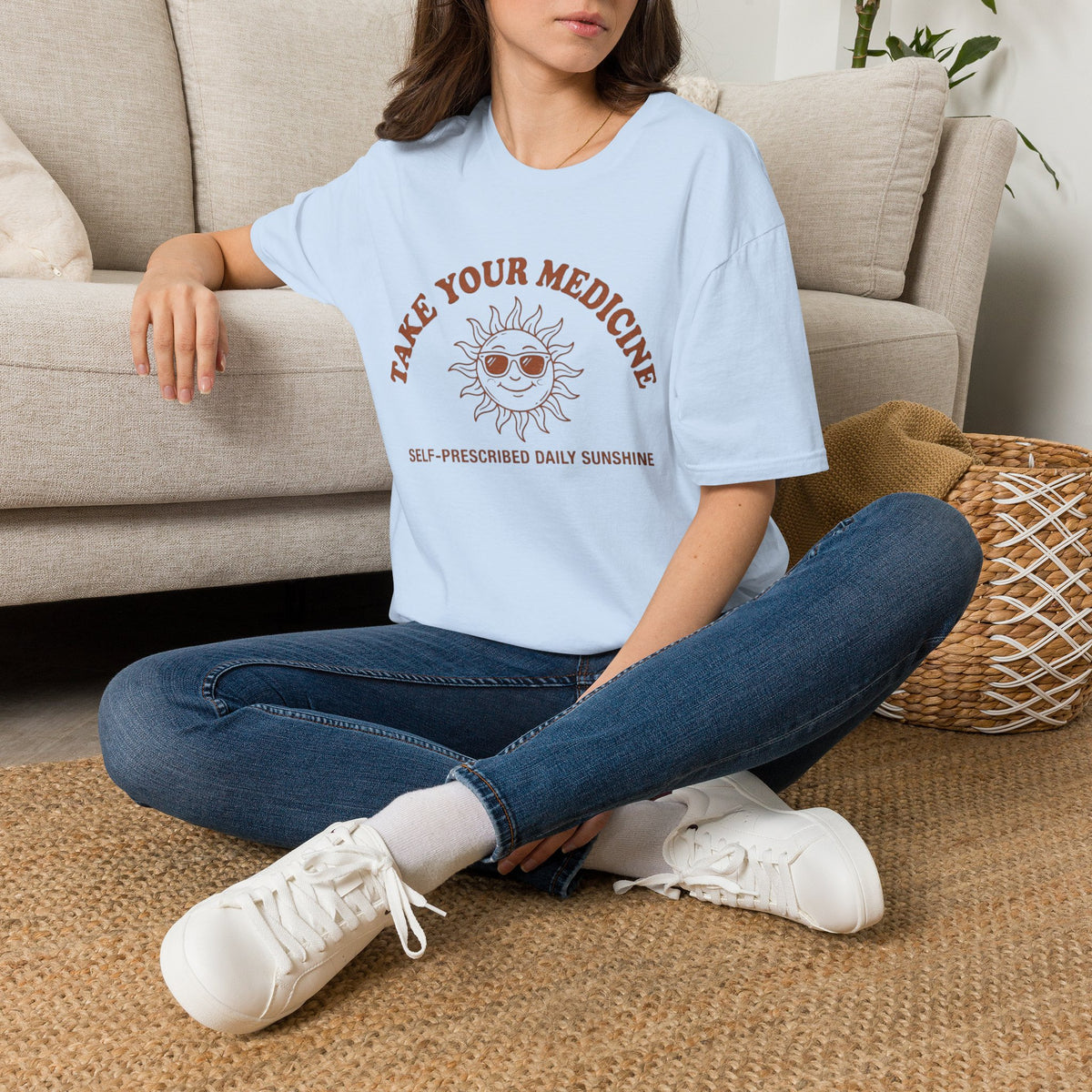 Take Your Medicine Sun T-Shirt — Self‑Prescribed Daily Sunshine Graphic Tee