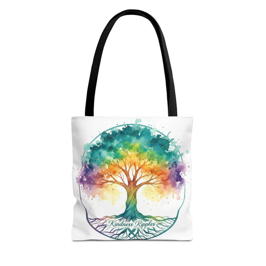 Colorful Kindness Tree Tote Bag