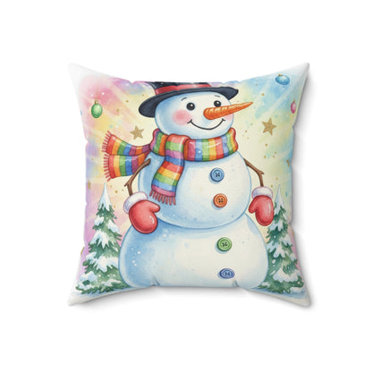 Christmas Snowman Pillow