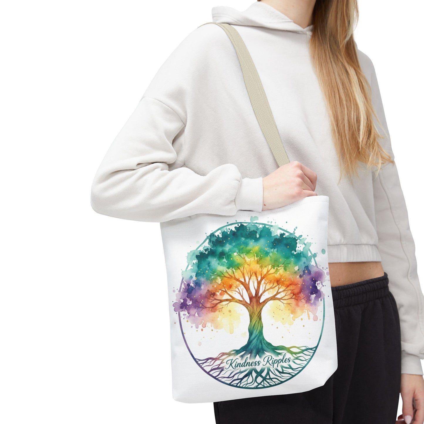 Colorful Kindness Tree Tote Bag