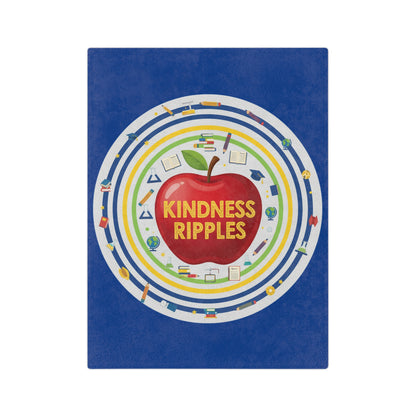 Kindness Ripples Microfiber Blanket - Cozy Gift for Teachers, Classroom Decor, Kindness Themes, Soft Throw Blanket, Home Comfort