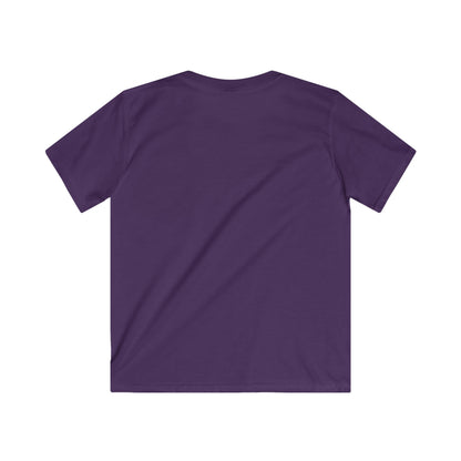 Kids Eagle Logo T‑Shirt — Youth Purple & Gold Mascot Tee