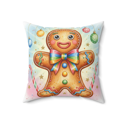 Gingerbread Cookie Decorative Pillow