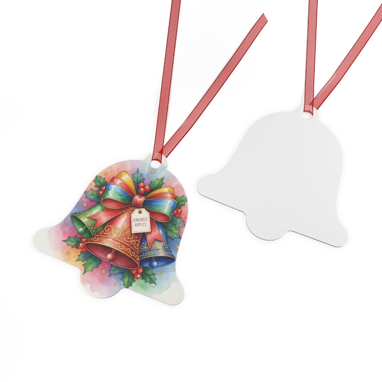 Christmas Bell Metal Ornaments - Festive Holiday Decor