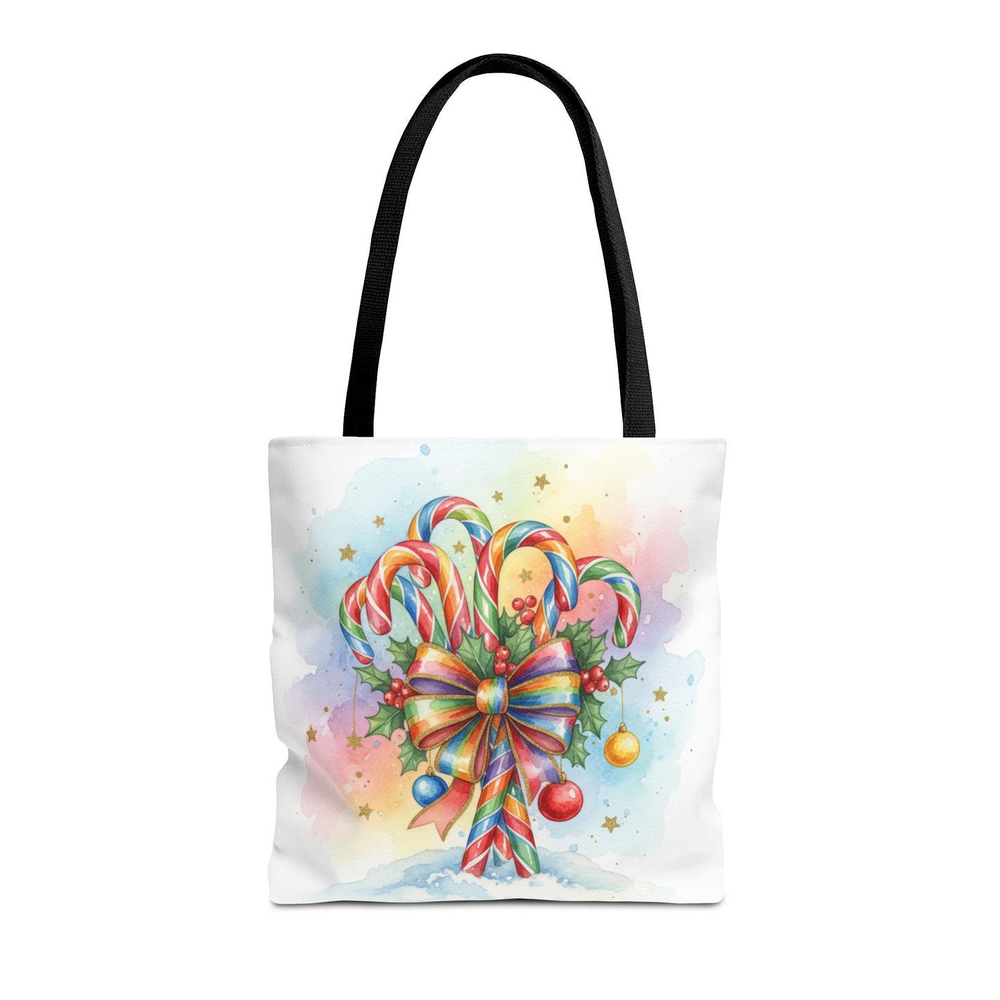 Festive Candy Cane Tote Bag