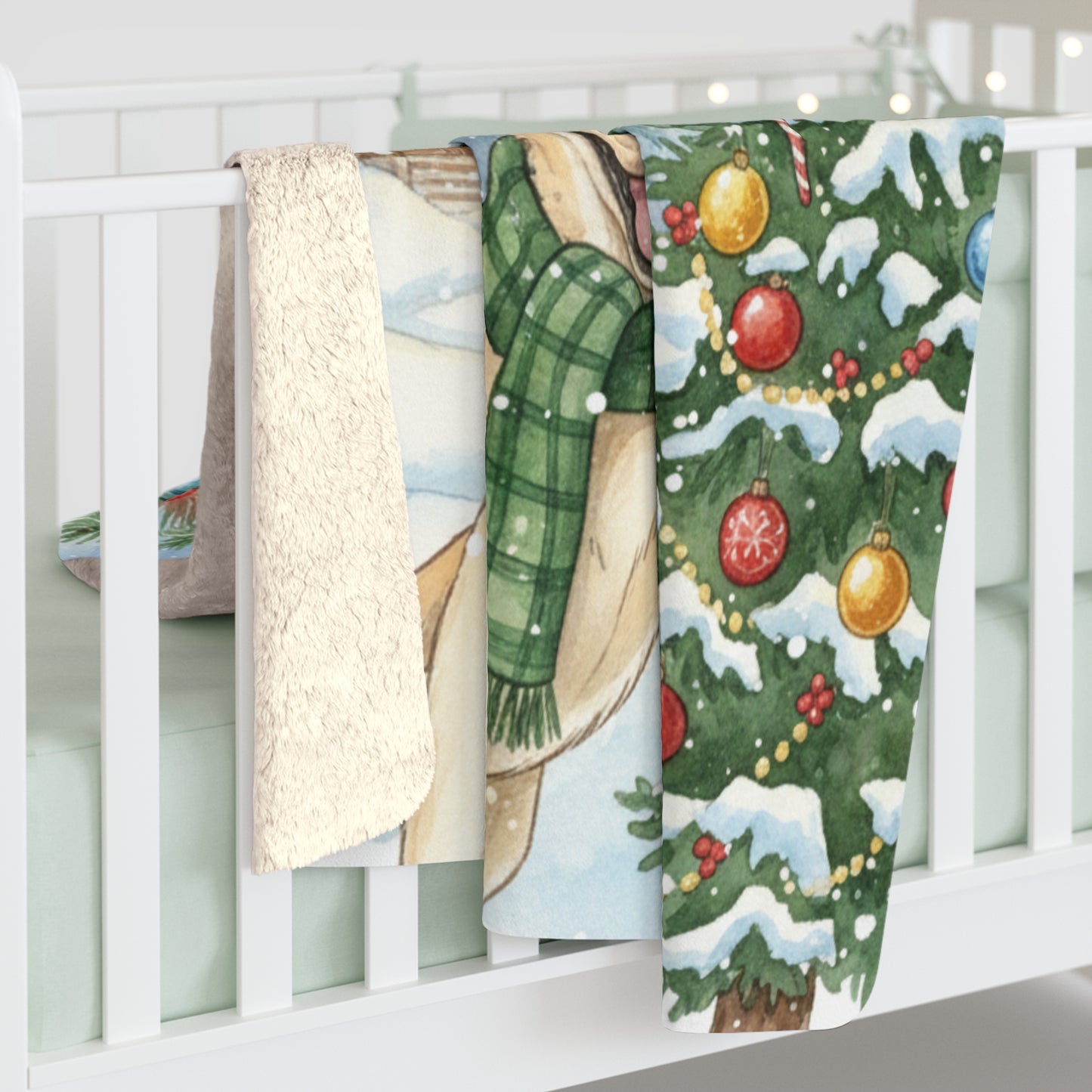 Outdoors with our Sweet yellow lab. Oh so cute! Sherpa Blanket — 'Kindness Ripples' Holiday Throw