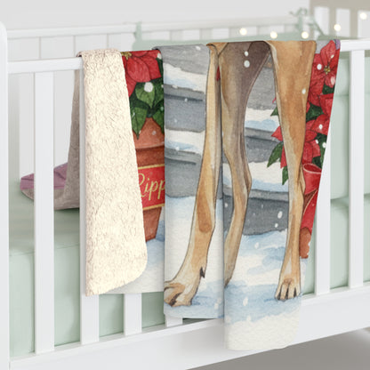 Sherpa Fleece Blanket - Great Danes