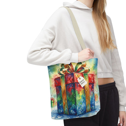 Colorful Gift Tote Bag - Perfect for Holidays & Celebrations -Simple message of Kindness - Reusable