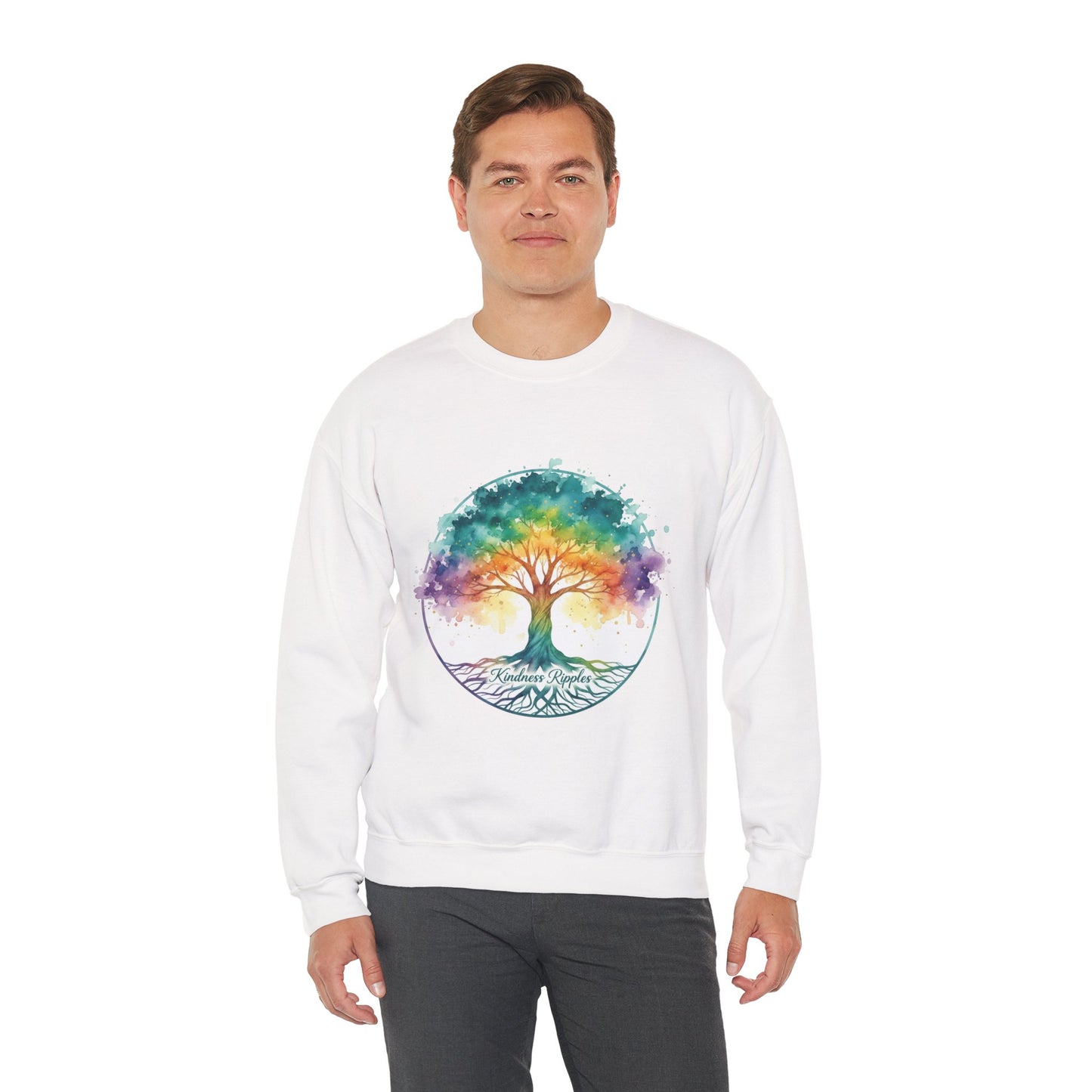 Colorful Tree of Life Crewneck Sweatshirt
