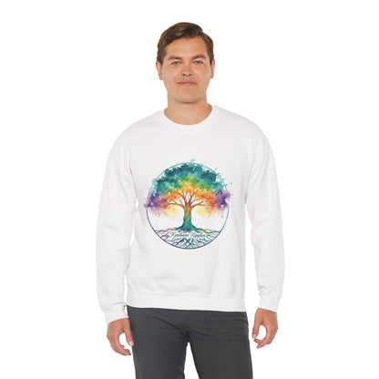 Colorful Tree of Life Crewneck Sweatshirt