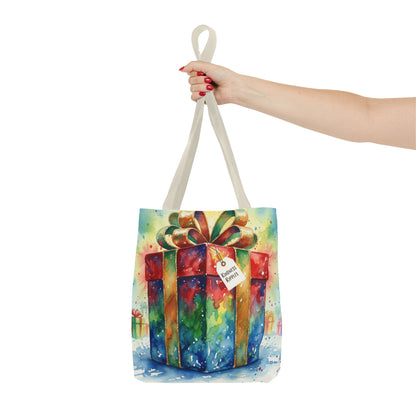 Colorful Gift Tote Bag - Perfect for Holidays & Celebrations -Simple message of Kindness - Reusable