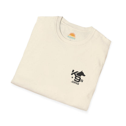 K9s.org Unisex T-Shirt with K9s4KIDs Logo Fundraiser Design