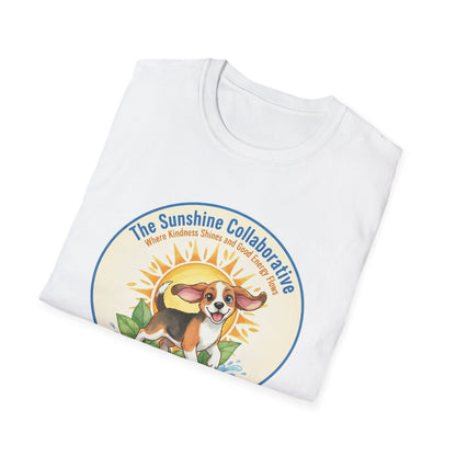 T-Shirt — 'The Sunshine Collaborative' Cute Beagle Sun Logo
