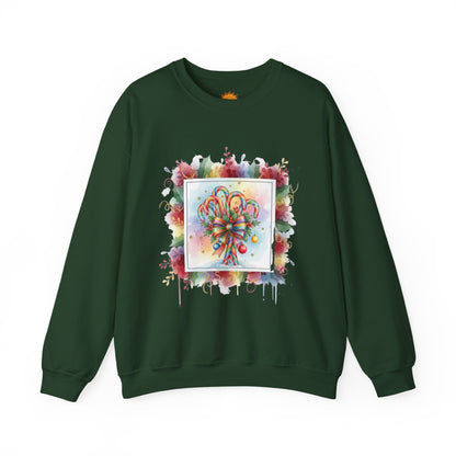 Christmas Candy Cane Crewneck Sweatshirt