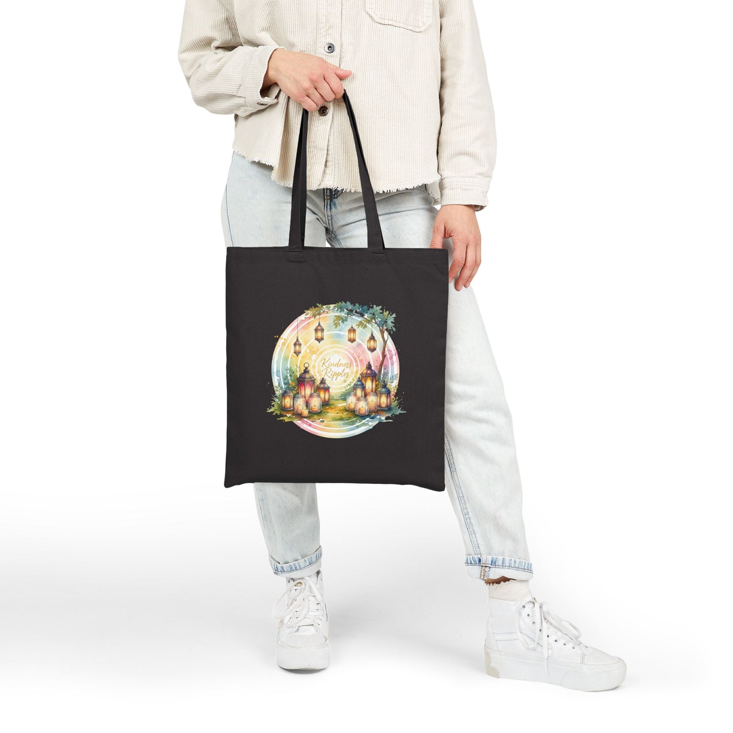 Festival Lights Cotton Canvas Tote Bag