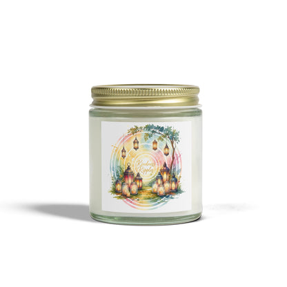Coconut Apricot Scented Candles - Cozy Lantern Vibes (4oz)