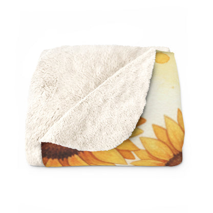 Golden Harvest Garden Sherpa Blanket