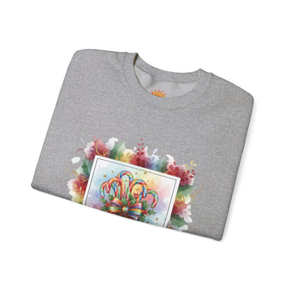 Christmas Candy Cane Crewneck Sweatshirt