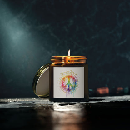 Peaceful Rainbow Scented Candles - Coconut Apricot Wax