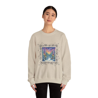 Winter Wonderland Crewneck Sweatshirt - Cozy Unisex Design for Holiday Comfort