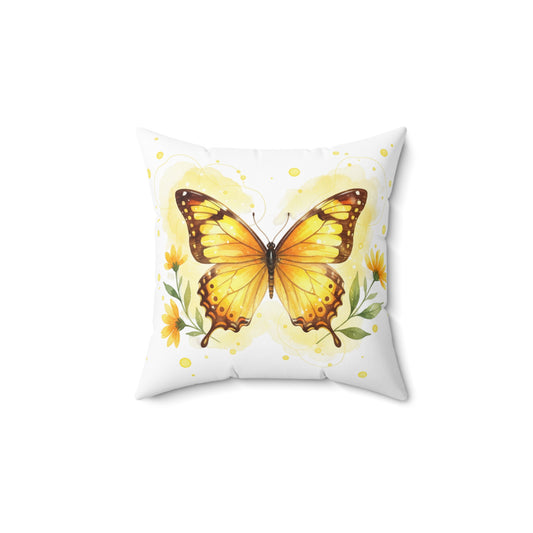 Pillow Butterfly Design Square Pillow