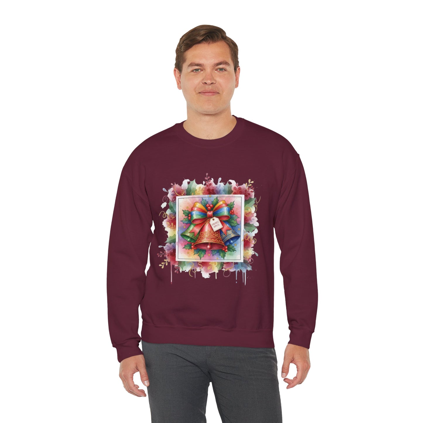 Christmas Bell Crewneck Sweatshirt | Festive Holiday Apparel