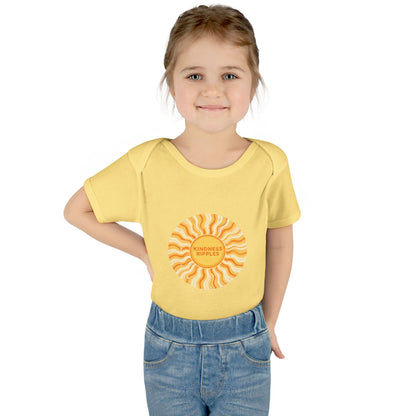 Sunshine Infant Bodysuit - "Mindfulness Ripple" Design for Newborns