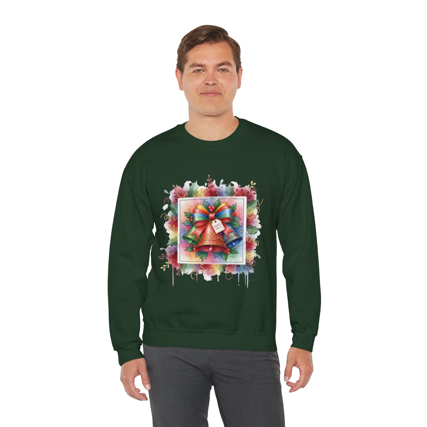 Christmas Bell Crewneck Sweatshirt | Festive Holiday Apparel