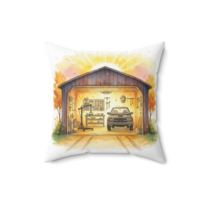 Pillow Dream Garage Sunset