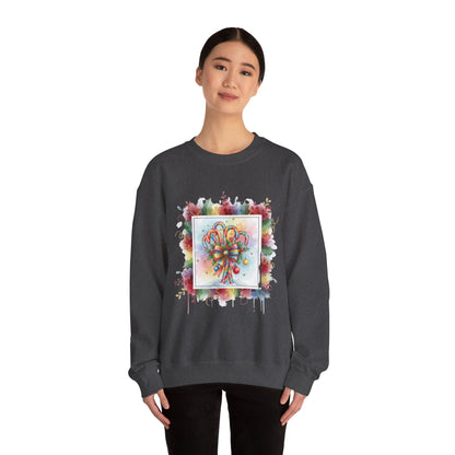 Christmas Candy Cane Crewneck Sweatshirt