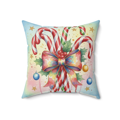 Christmas Candy Cane Decorative Pillow