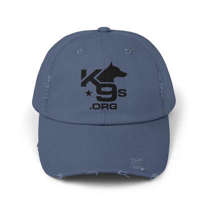 K9s.org Distressed Baseball Cap – Tactical Dog Rescue Logo Hat
