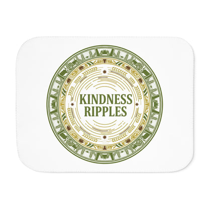 Cozy Sherpa Blanket, Kindness Ripples Soft Throw, Warm Gift for Home, Perfect for Relaxation, Winter Holidays, Farming, and Self-Care