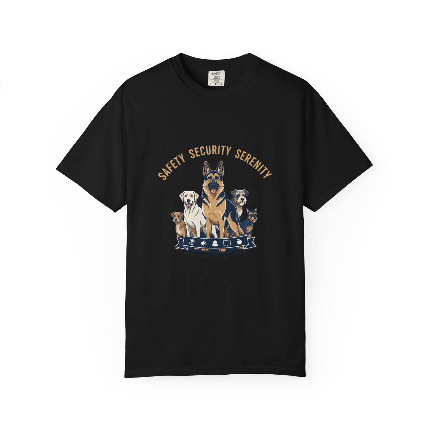 Safety Security Serenity T-Shirt — Dog Pack Graphic Tee