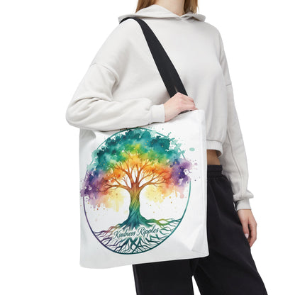 Colorful Kindness Tree Tote Bag